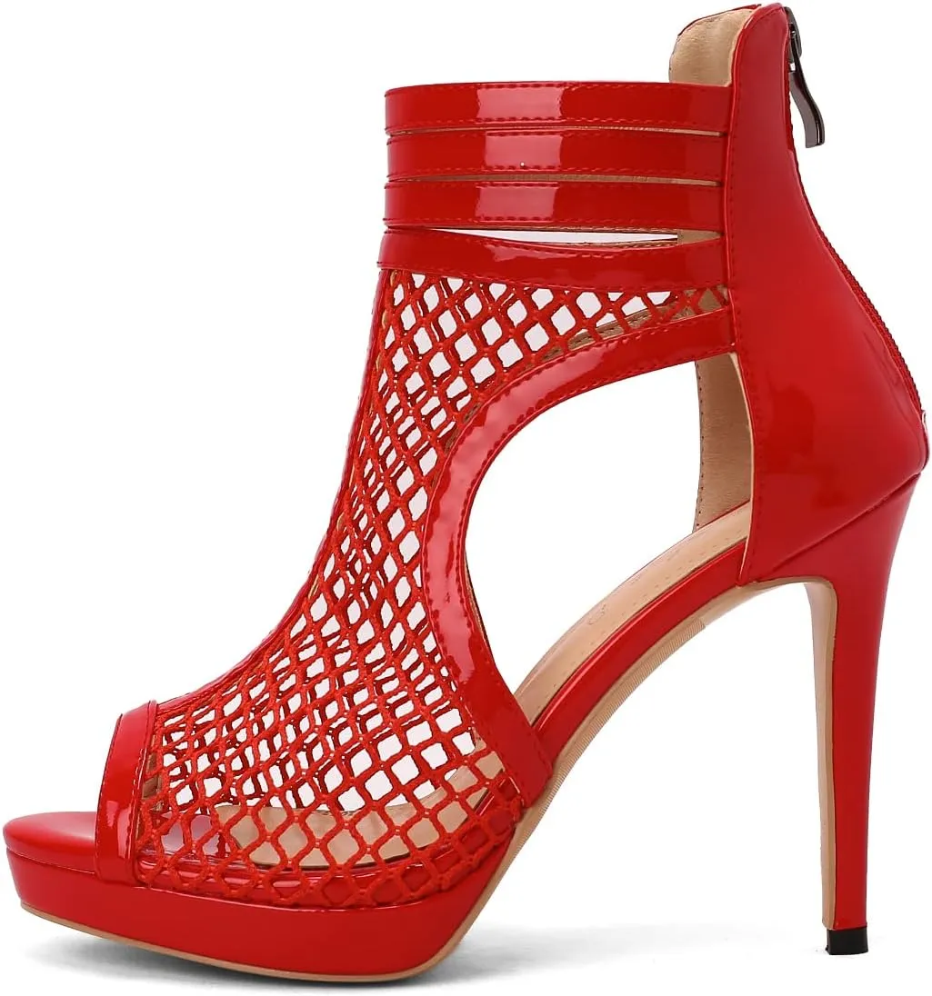 Roimaash Fashion High Top Sandals Stiletto High Heels