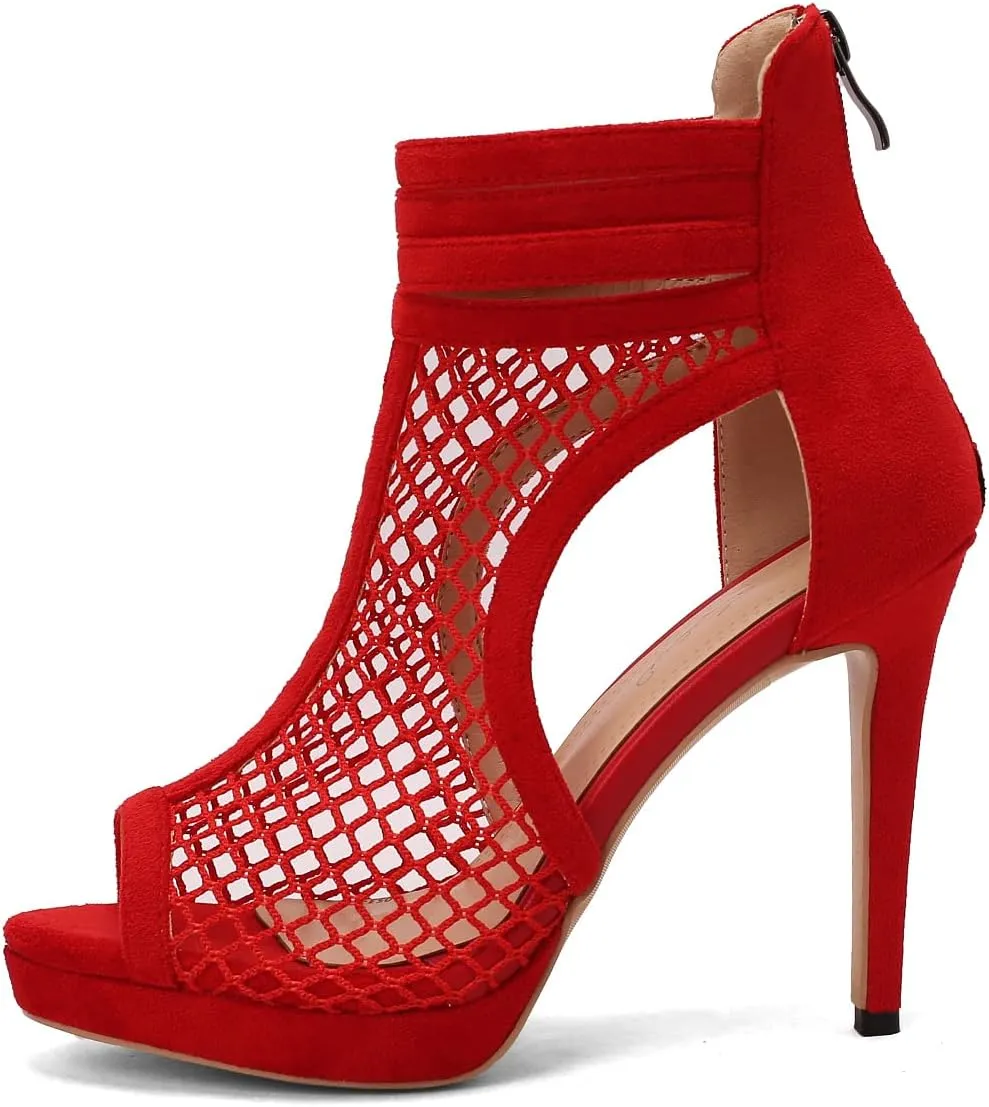 Roimaash Fashion High Top Sandals Stiletto High Heels