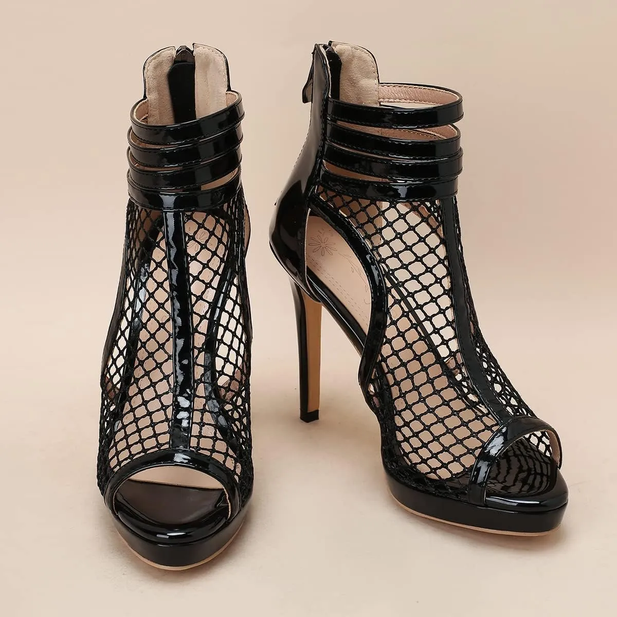 Roimaash Fashion High Top Sandals Stiletto High Heels