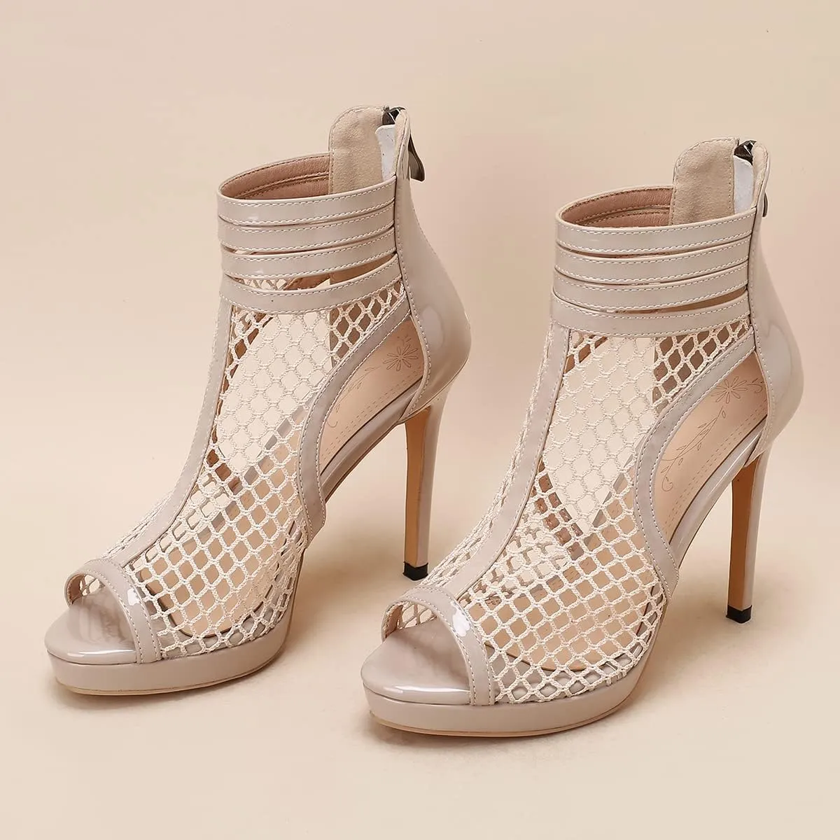 Roimaash Fashion High Top Sandals Stiletto High Heels