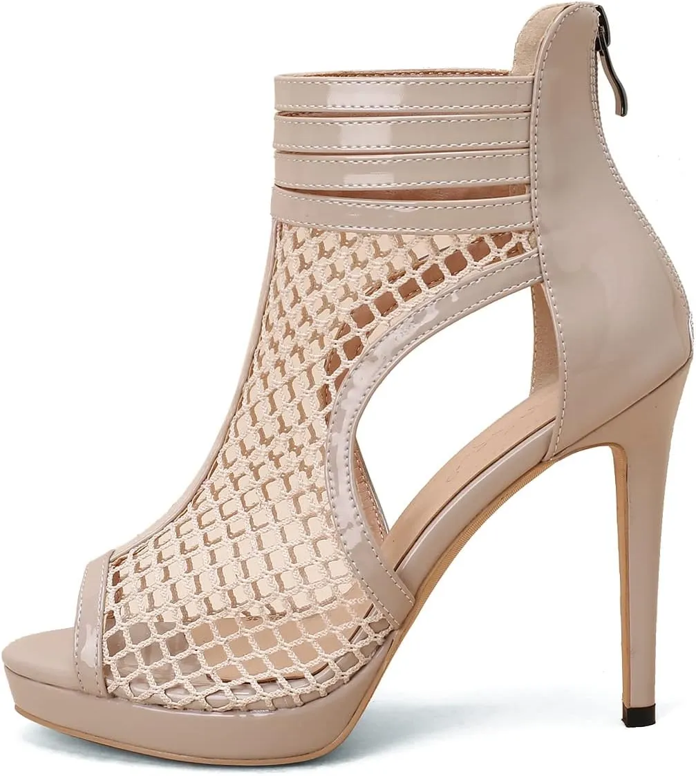 Roimaash Fashion High Top Sandals Stiletto High Heels