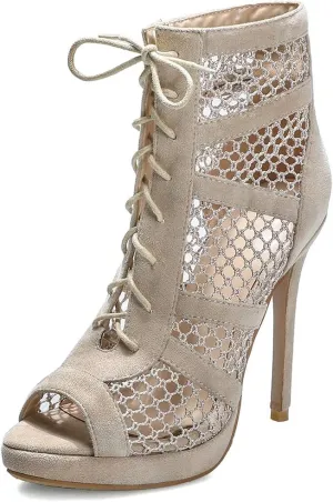 Roimaash Fashion High Top Sandals Stiletto High Heels