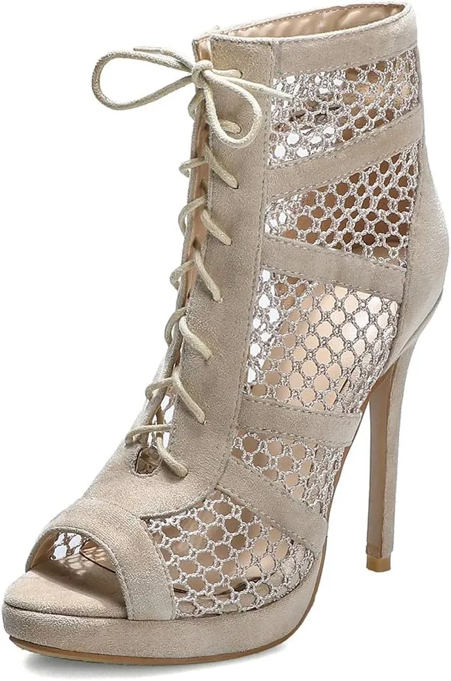 Roimaash Fashion High Top Sandals Stiletto High Heels