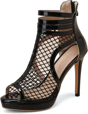 Roimaash Fashion High Top Sandals Stiletto High Heels