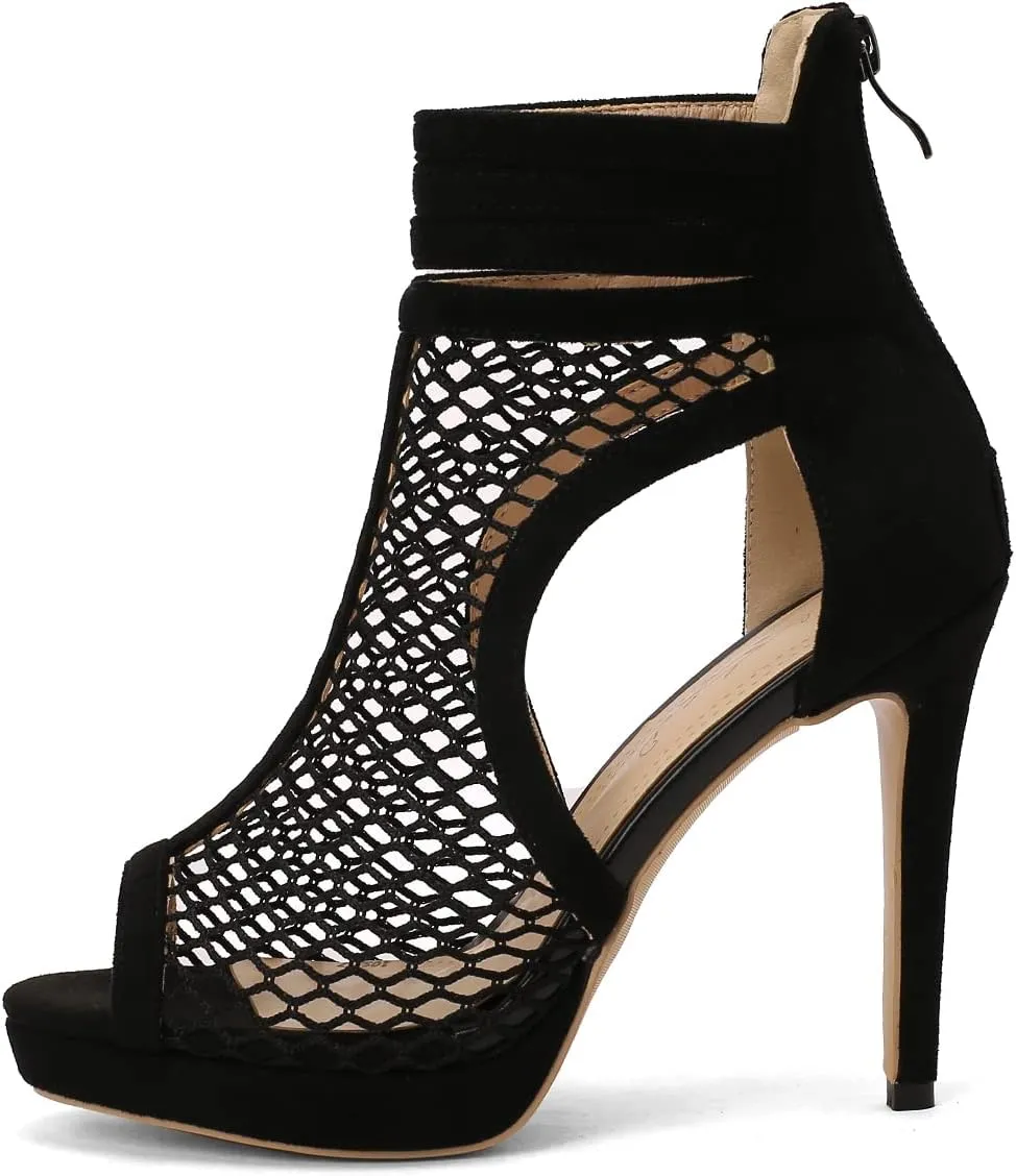 Roimaash Fashion High Top Sandals Stiletto High Heels