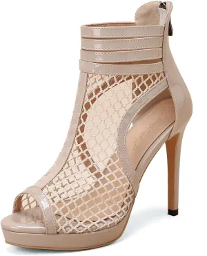 Roimaash Fashion High Top Sandals Stiletto High Heels