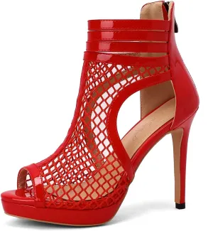 Roimaash Fashion High Top Sandals Stiletto High Heels