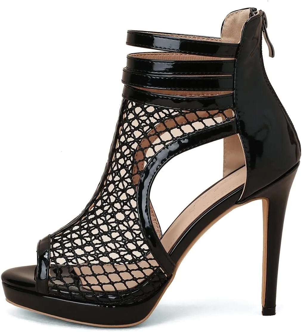 Roimaash Fashion High Top Sandals Stiletto High Heels
