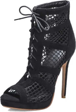 Roimaash Fashion High Top Sandals Stiletto High Heels