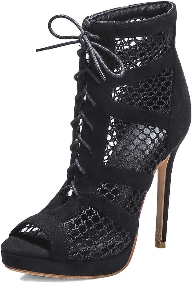 Roimaash Fashion High Top Sandals Stiletto High Heels