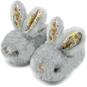 rosyclo Toddler Slippers Boy and Girl Bunny Slippers Plush Cute Non-Slip Warm Winter Shoes, Suitable for indoor and outdoor Kids Slippers