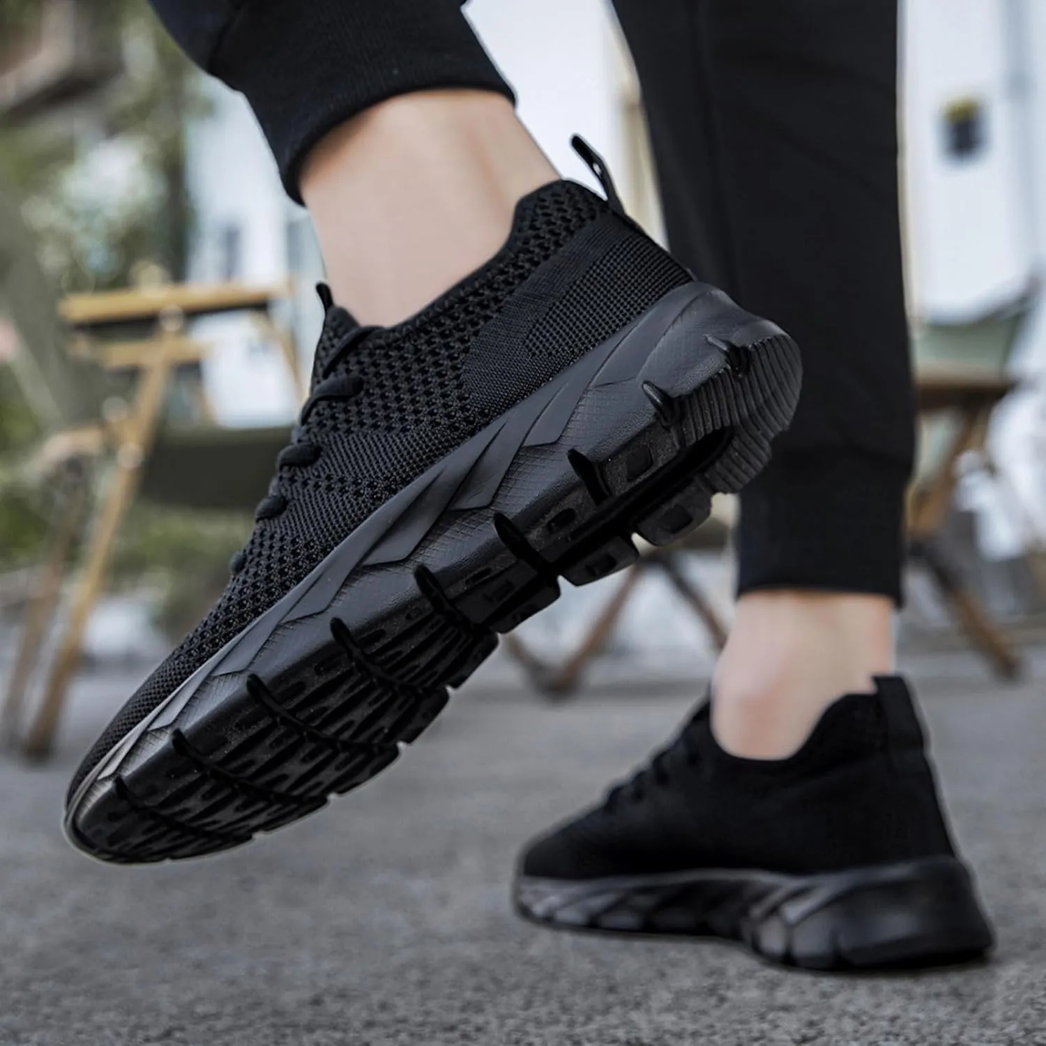 Running Shoes for Men Walking Tennis Slip on Lightweight Workout Gym Sneakers