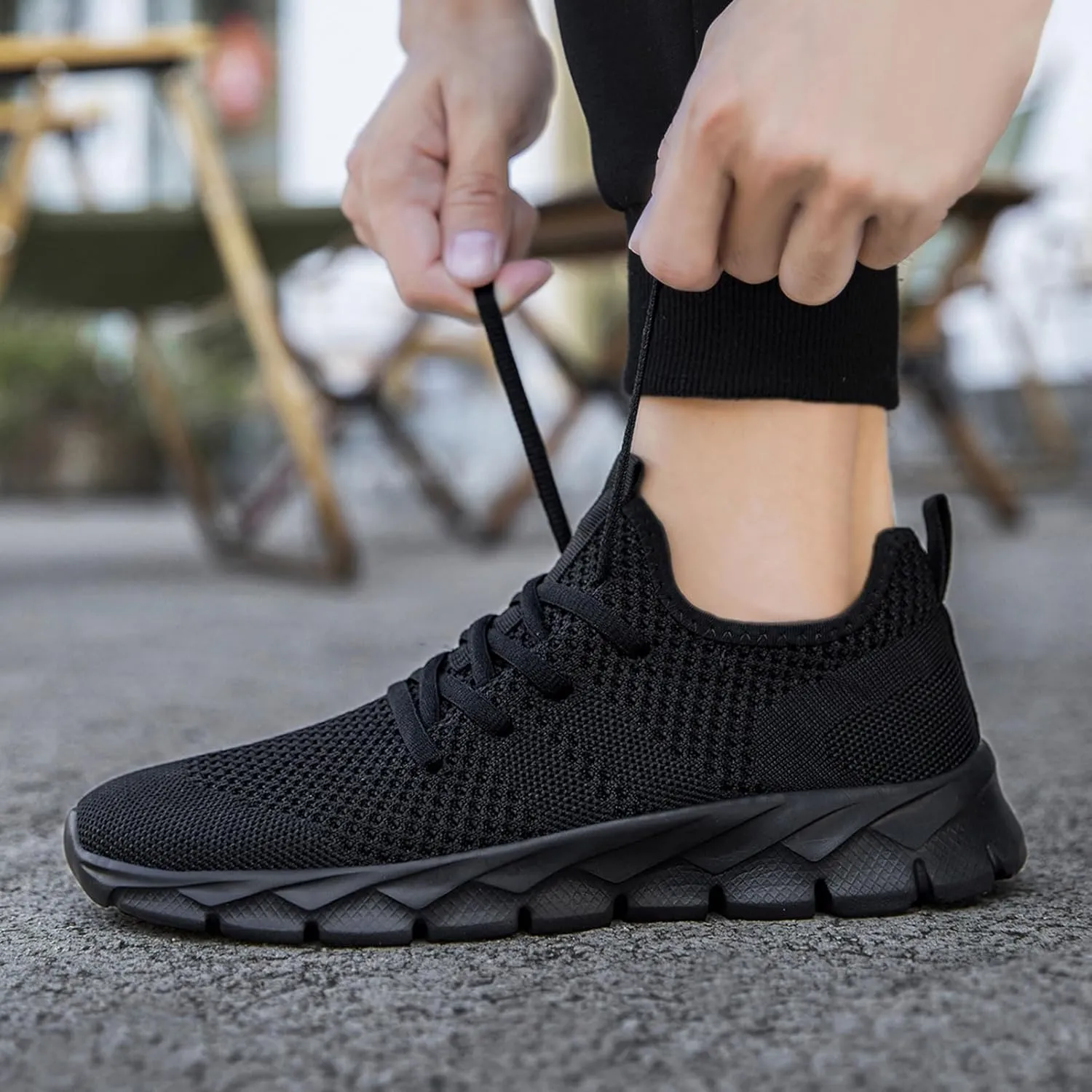 Running Shoes for Men Walking Tennis Slip on Lightweight Workout Gym Sneakers