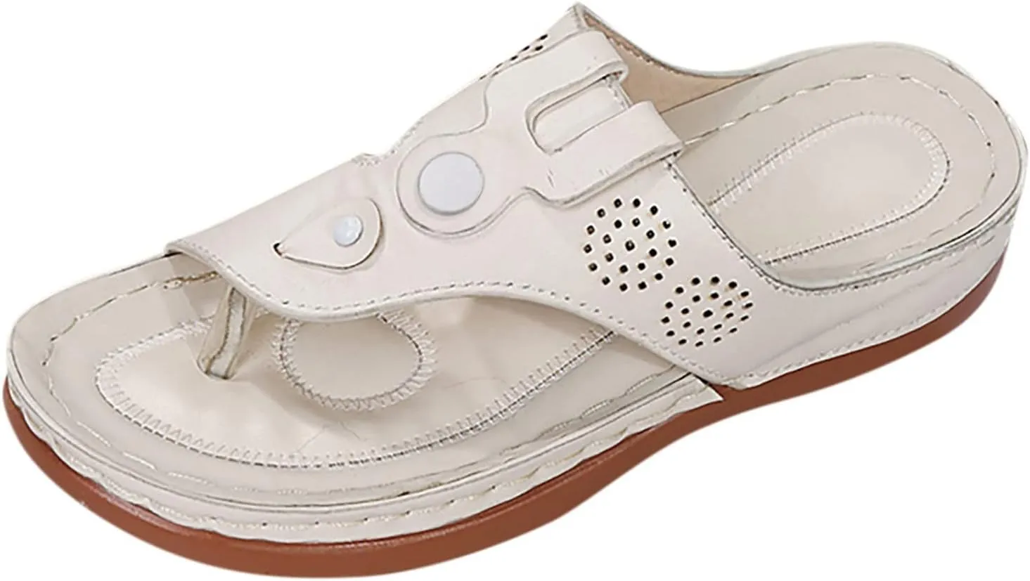 Sandalias para Mujer Elegantes, Flip Flops for Women Summer Beach Casual Sandals Comfortable Comfy Flip Flops