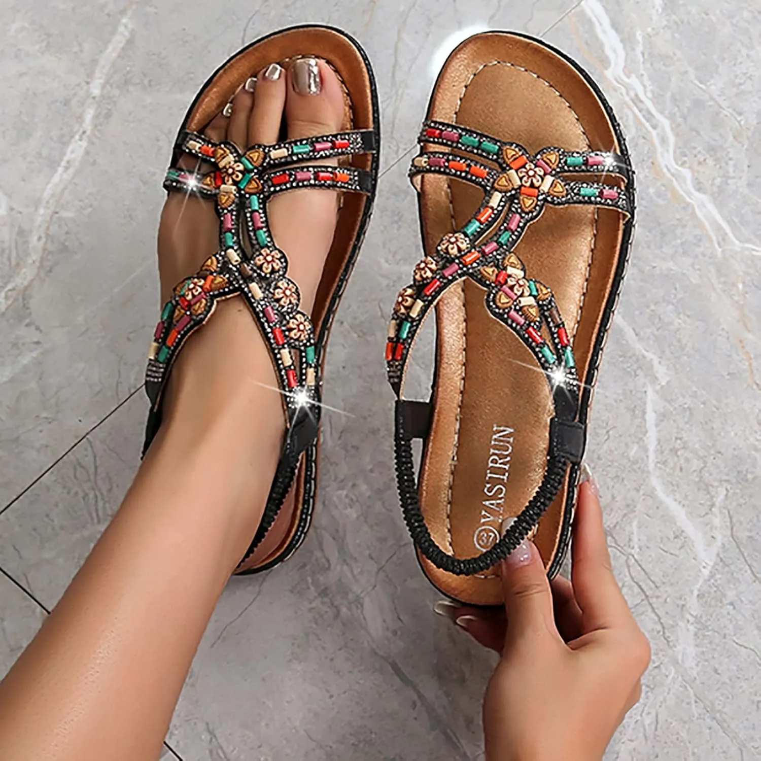 Sandals Womens Platform Sandals Women's Low Wedges Open Toe Flatforms Wedge Girls Ladies Summer Beach