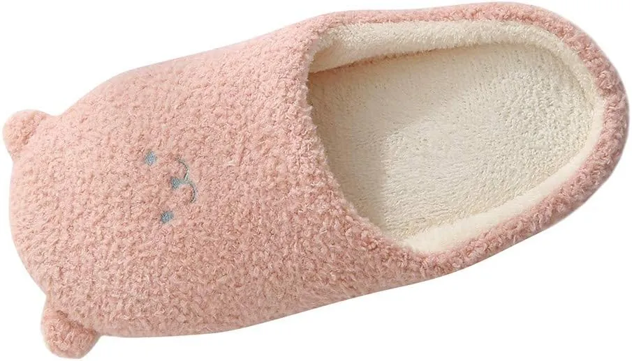 SBGMoSJ Womens Fuzzy Memory Foam Fluffy Winter Slippers Indoor Slippers Winter Supportive House Slippers Cute House Slippers for Women Boots Led Christmas Lights Gifts for Husband 2023