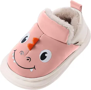 Slipper for Kids Size 2 Children Cotton Slippers Boys Smlie Dinosaur Bag With Cotton Shoes Household 8c Boys Sandals
