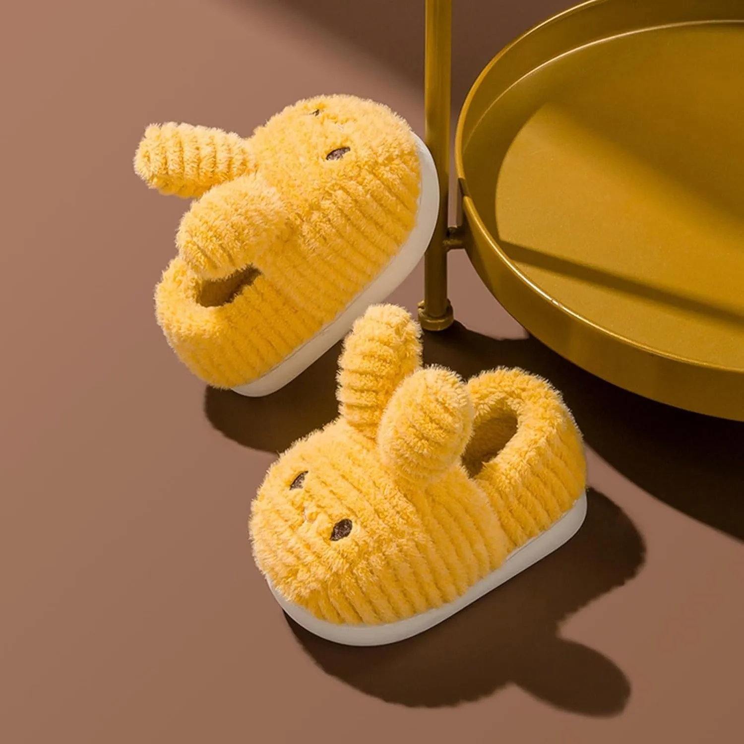 Slippers for Girls Size 12 Fashion Cute Autumn And Winter Girls Boys Slippers Flat Soft Girls Fuzzy Flip Flop Slippers