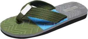Vickyleb Flip Flops for Men Waterproof,Men's Flip Flops Slippers Slip Breathable Casual Beach Sandals