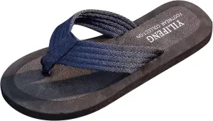 Vickyleb Flip Flops for Men Waterproof,Men's Flip Flops Slippers Slip Breathable Casual Beach Sandals