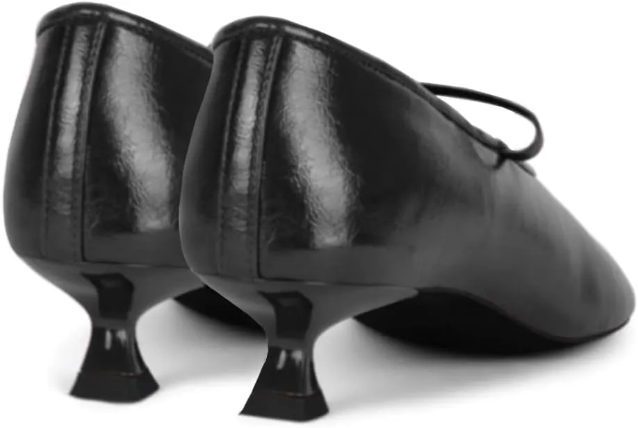 Women Ankle Strap Kitten Heel Pumps Round Closed Toe Mary Jane Low Kitten Heels Matte Casual 1 inch Low Heel Dress Shoes Slip On Comfort Chic Office Ladies Pumps Work Size 4-11 M US
