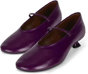 Women Ankle Strap Kitten Heel Pumps Round Closed Toe Mary Jane Low Kitten Heels Matte Casual 1 inch Low Heel Dress Shoes Slip On Comfort Chic Office Ladies Pumps Work Size 4-11 M US