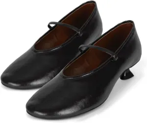 Women Ankle Strap Kitten Heel Pumps Round Closed Toe Mary Jane Low Kitten Heels Matte Casual 1 inch Low Heel Dress Shoes Slip On Comfort Chic Office Ladies Pumps Work Size 4-11 M US