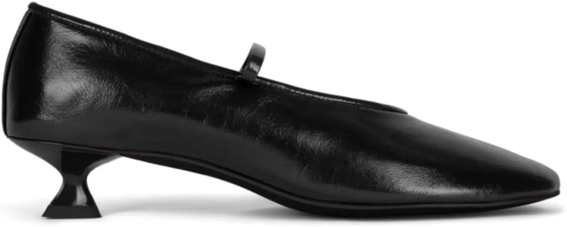 Women Ankle Strap Kitten Heel Pumps Round Closed Toe Mary Jane Low Kitten Heels Matte Casual 1 inch Low Heel Dress Shoes Slip On Comfort Chic Office Ladies Pumps Work Size 4-11 M US