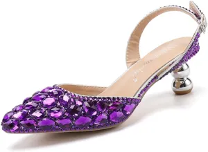 Women's ankle strap anti low heel high heels pointed party dress High Heels Sandals