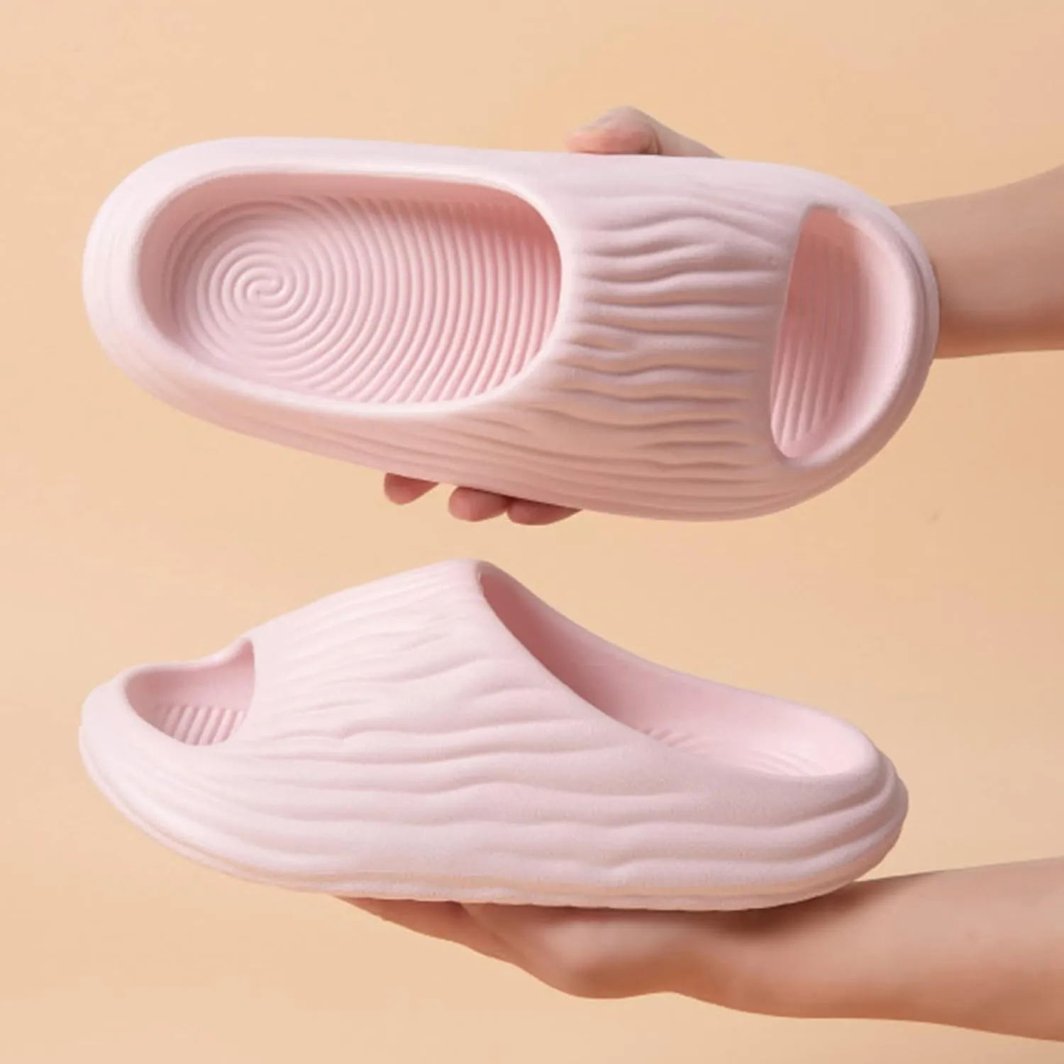 Women's Flat Slippers Dry Quickly Lightweight Bath Slippers Vacation Sandals Shower Slides for Women