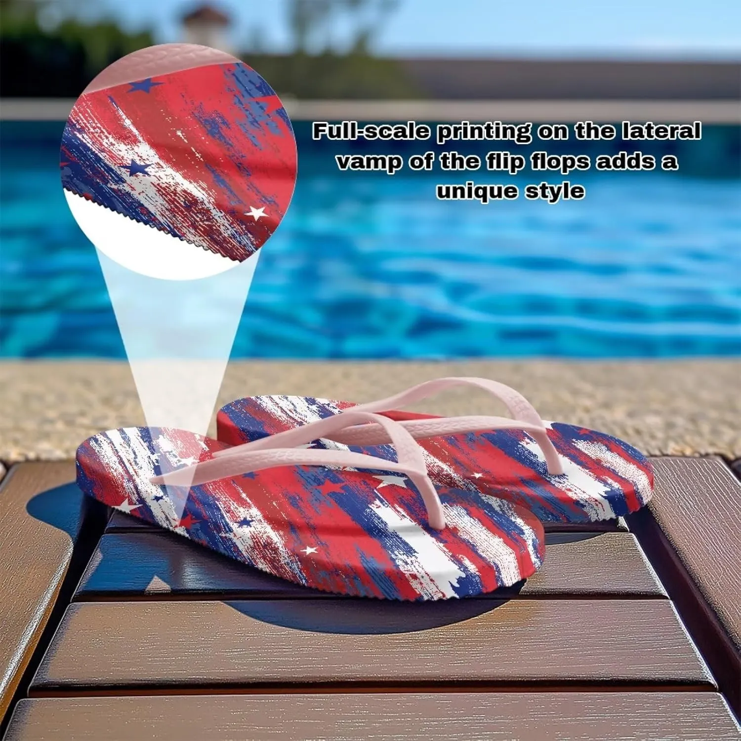 Women's Flip Flops Fashion Summer Sandal Lightweight Thong Sandals Non-Slip Shower Shoes Soft Slippers for Casual Beach Pool US Size 5-9