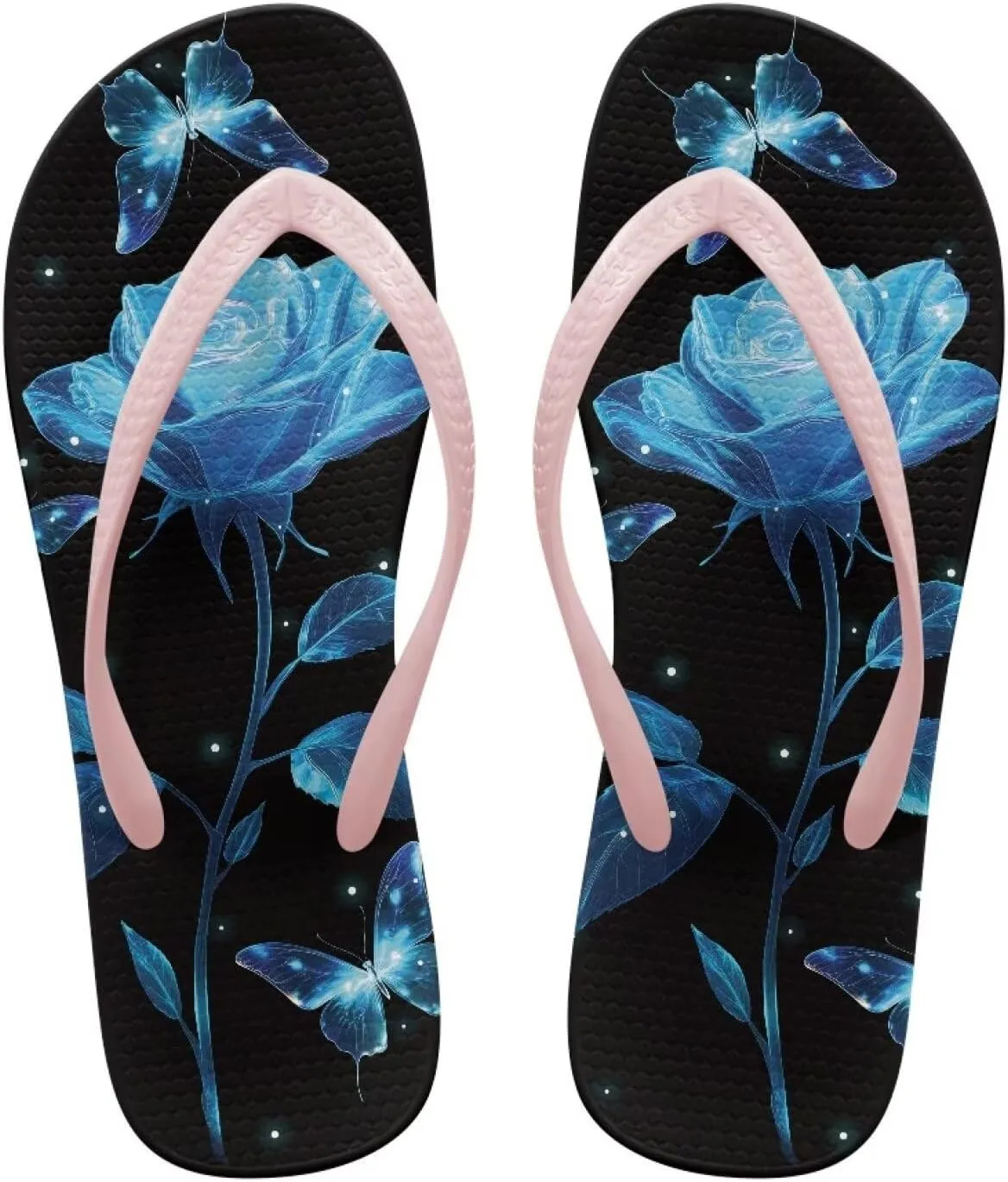 Women's Flip Flops Fashion Summer Sandal Lightweight Thong Sandals Non-Slip Shower Shoes Soft Slippers for Casual Beach Pool US Size 5-9