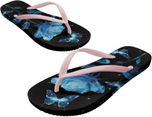 Women's Flip Flops Fashion Summer Sandal Lightweight Thong Sandals Non-Slip Shower Shoes Soft Slippers for Casual Beach Pool US Size 5-9