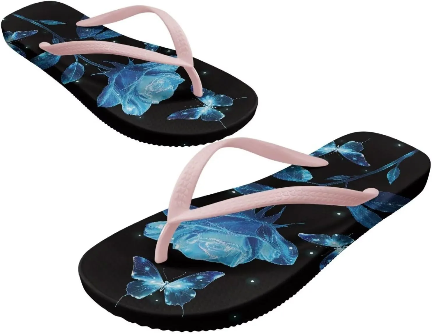 Women's Flip Flops Fashion Summer Sandal Lightweight Thong Sandals Non-Slip Shower Shoes Soft Slippers for Casual Beach Pool US Size 5-9