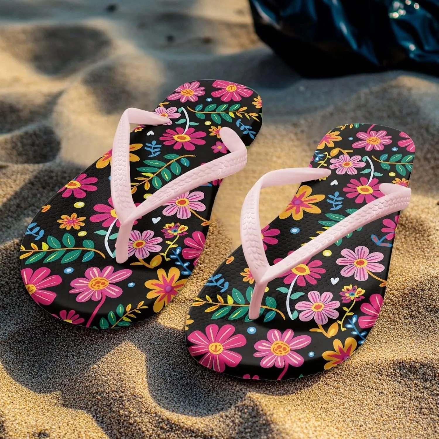 Women's Flip Flops Fashion Summer Sandal Lightweight Thong Sandals Non-Slip Shower Shoes Soft Slippers for Casual Beach Pool US Size 5-9