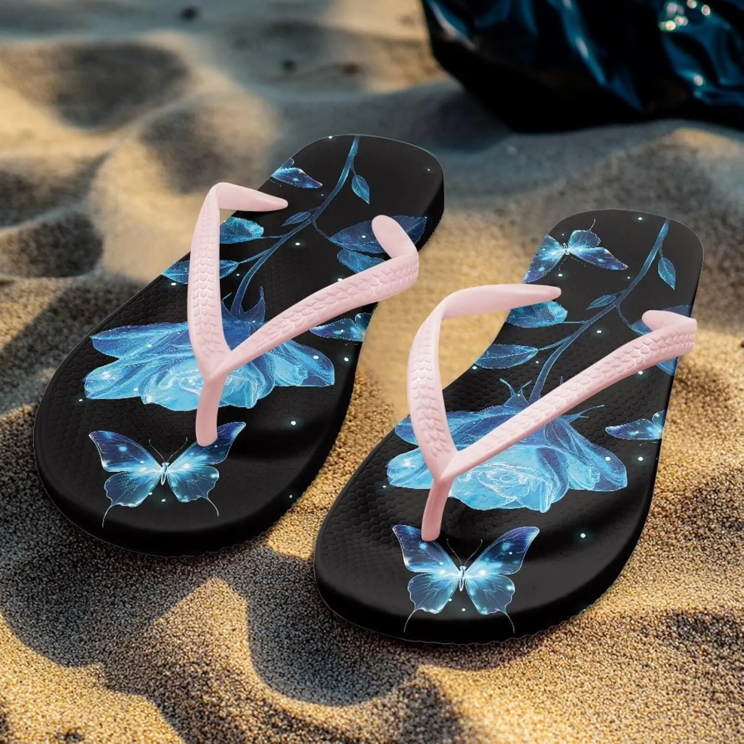 Women's Flip Flops Fashion Summer Sandal Lightweight Thong Sandals Non-Slip Shower Shoes Soft Slippers for Casual Beach Pool US Size 5-9
