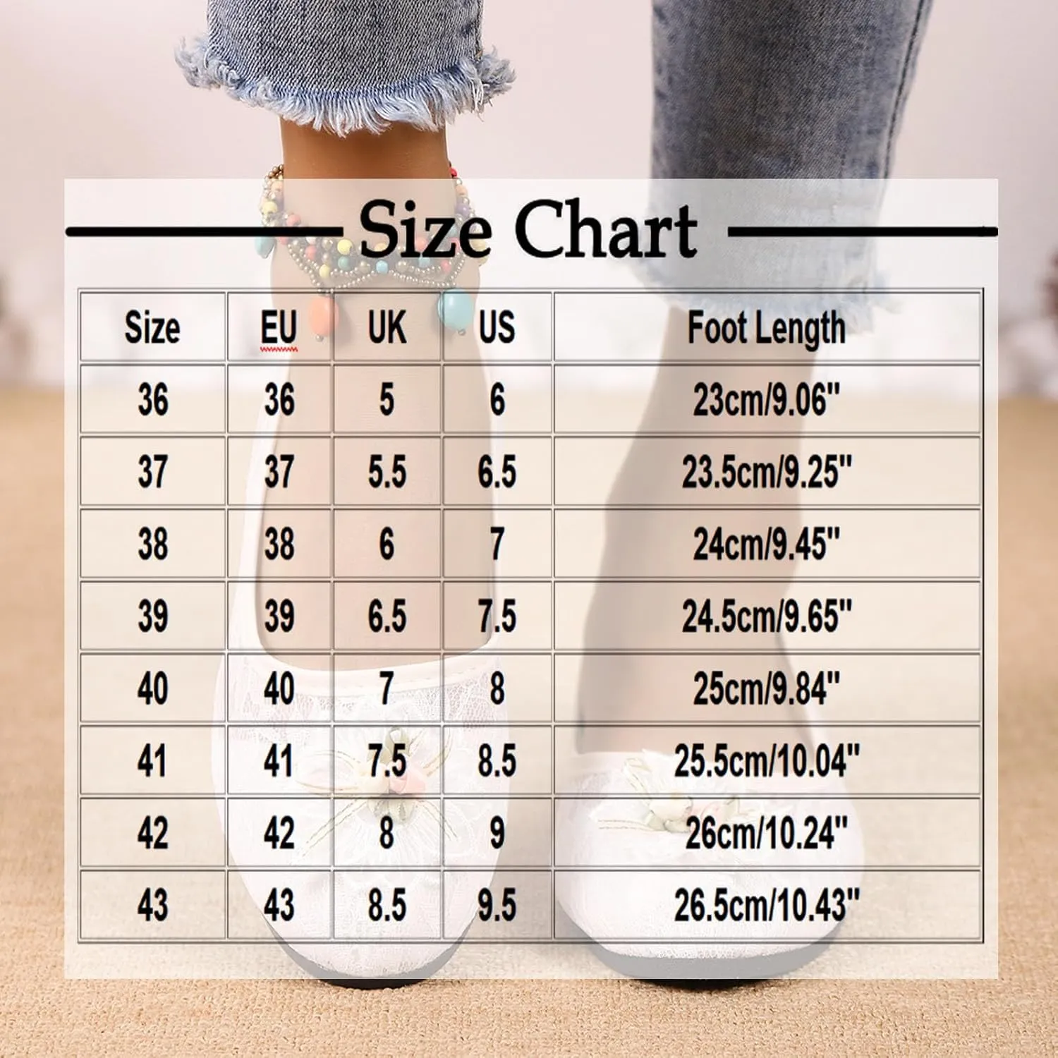 Women's Floral Ballet Flats Breathable Crochet Lace Ballerina Slip On Loafer Comfortable Round Toe Dress Flat Shoes