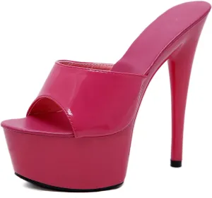 Women's Platform Sandal Stilettos Slip On High Heels
