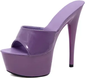 Women's Platform Sandal Stilettos Slip On High Heels