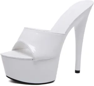 Women's Platform Sandal Stilettos Slip On High Heels