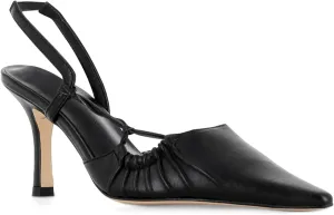 Womens Pointed Toe Stiletto High Heels Closed Toe Pleated Pumps Shoes Comfortable Slingback Heels Sexy Prom Heeled Sandals Casual Date High Heels