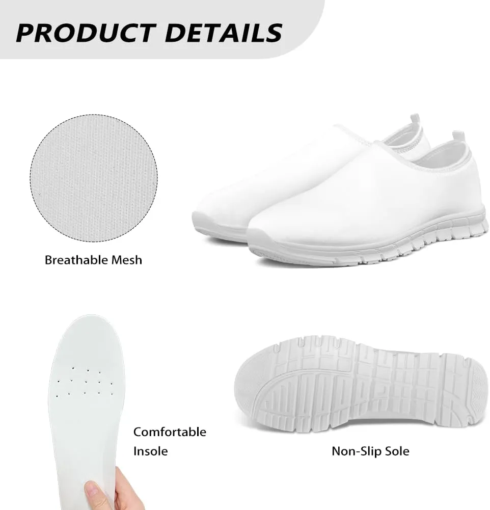 Womens Tennis Shoes Slip On Sneakers Casual Walking Athletic Shoes Breathable Shoes Lightweight Daily Loafers