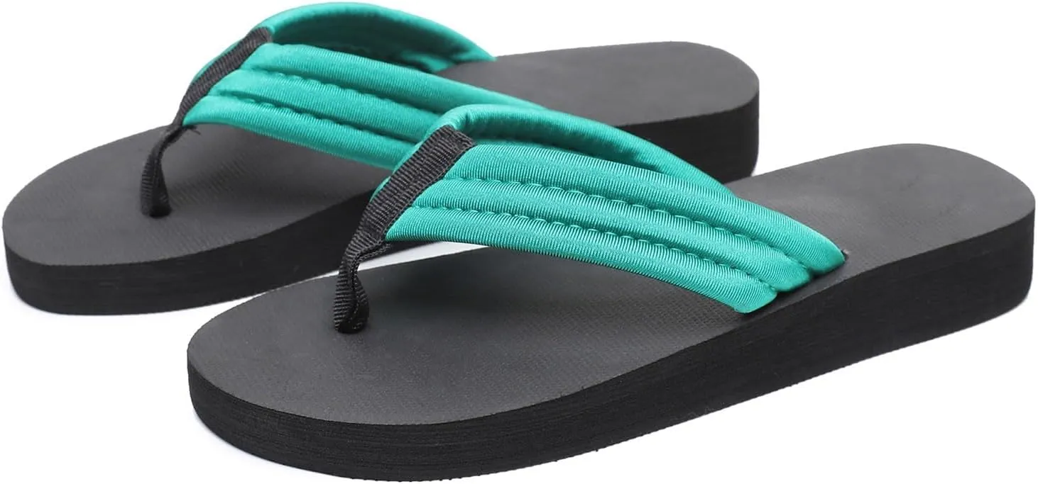 Womens Wedge Flip-Flop Comfortable Platform Thong Sandals Summer Casual Clip Toe Sandals Slip on Beach Slippers